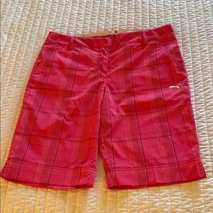 Puma Vibrant windowpane Golf Shorts